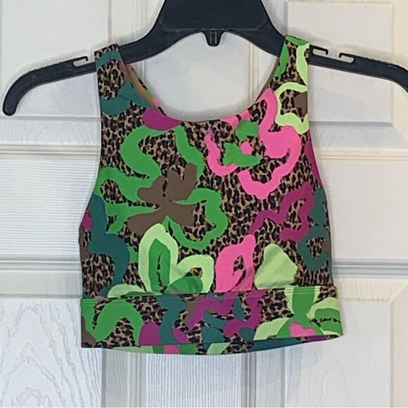 Fabletics Define PowerHold® High-Waisted 7/8 Legging and Top Tropical Oasis XXS - Picture 3 of 11